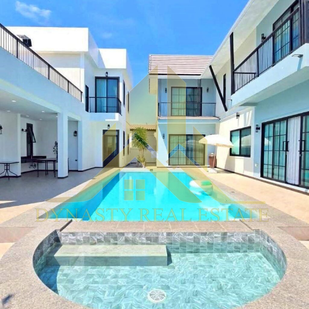 Modern Pool Villa 5 Beds | For Rent For Sale In Pattaya Phu man fah 5-bed house for sale & rent