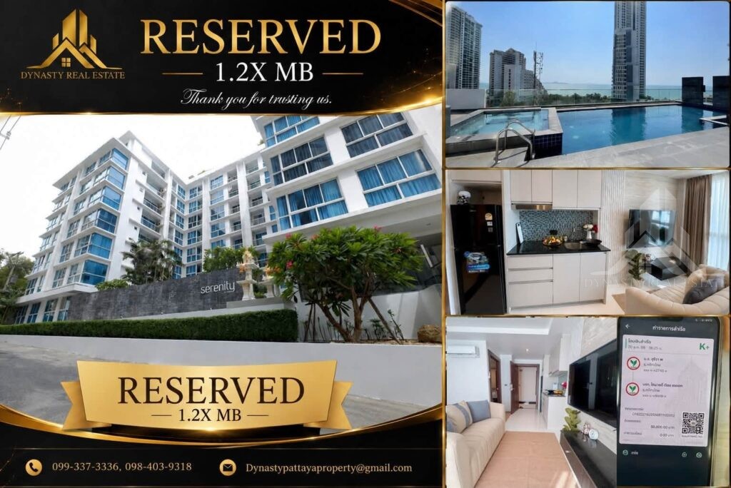 Serenity Wongamat Reserved For Sale In Pattaya Serenity wongamat reserved after just three days
