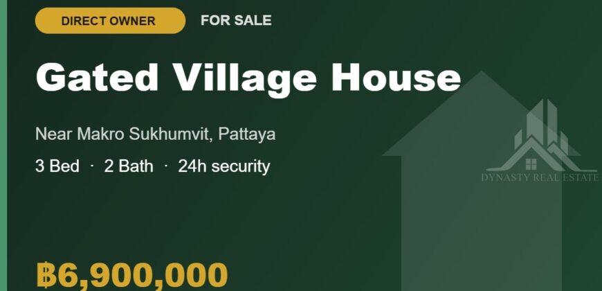 3-Bed House in Gated Village near Makro for Sale
