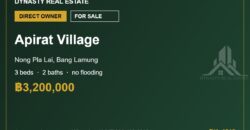 Apirat Village Nong Pla Lai 3-Bed House for Sale