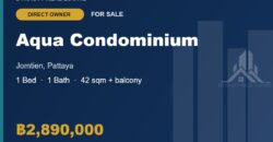 Aqua Condominium Jomtien 1-Bed Condo for Sale