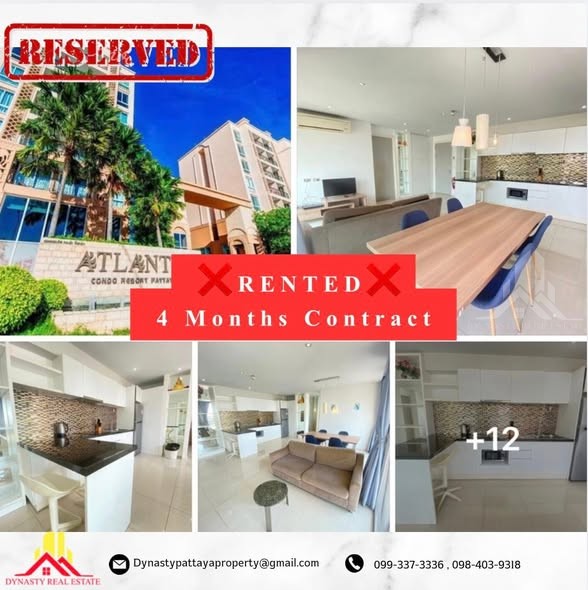 Atlantis - 2 bedrooms – rented by dynasty real estate pattaya