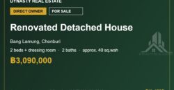 Bang Lamung Renovated 2-Bed Detached House for Sale