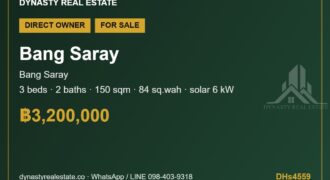 Bang saray 3-bed house for sale, khun suk 1 village