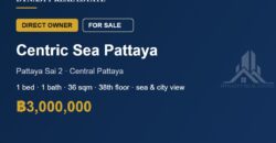 Centric Sea Pattaya 1-Bed Sea View Condo for Sale