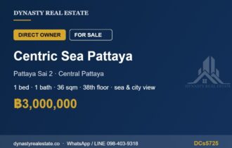 Centric Sea Pattaya 1-Bed Sea View Condo for Sale