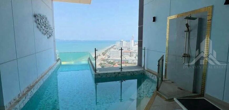 Copacabana Beach Jomtien 1-Bed Sea View Condo for Sale – 37th Floor, 80 sqm