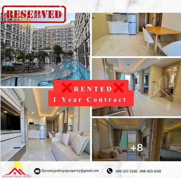 Dusit grand park 2 – rented by dynasty real estate pattaya