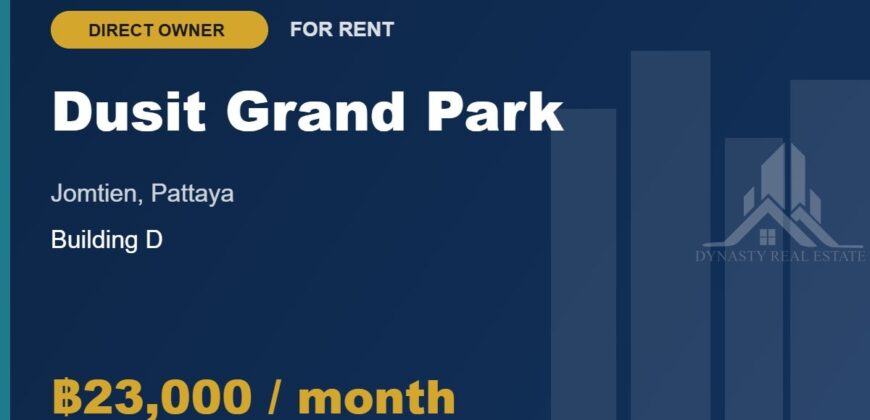 Dusit Grand Park Jomtien Condo for Rent, Building D