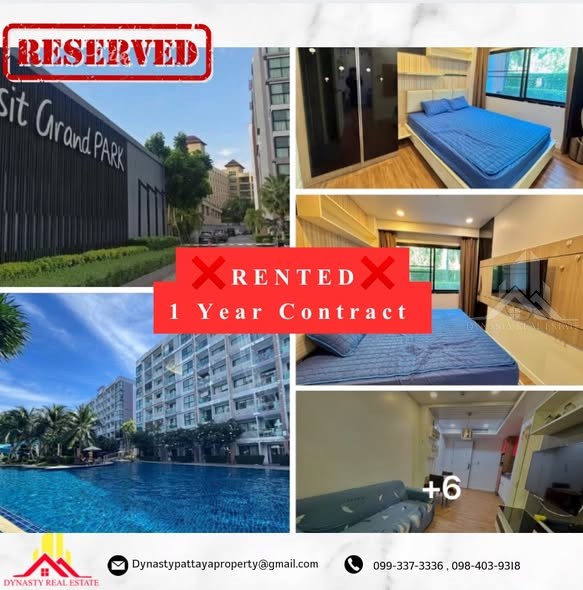 Dusit grand park – within just 1 hour of hitting the market – rented by dynasty real estate pattaya