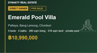 Emerald pool villa pattaya 5-bed pool villa for sale