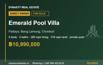 Emerald Pool Villa Pattaya 5-Bed Pool Villa for Sale