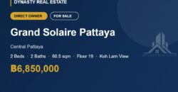 Grand Solaire Pattaya 2-Bed Koh Larn View Condo for Sale