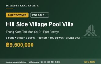 Hill Side Village 3-Bed Pool Villa for Sale, East Pattaya