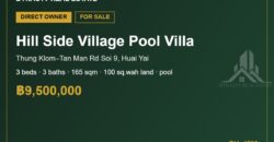 Hill Side Village 3-Bed Pool Villa for Sale, Huai Yai
