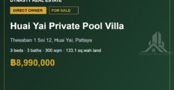 Huai Yai 3-Bed Private Pool Villa for Sale, Pattaya