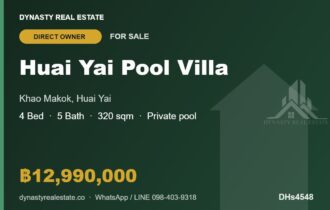 Huai Yai 4-Bed Pool Villa for Sale, Khao Makok