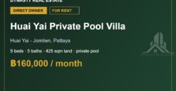 Huai Yai 5-Bed Private Pool Villa for Rent, Pattaya