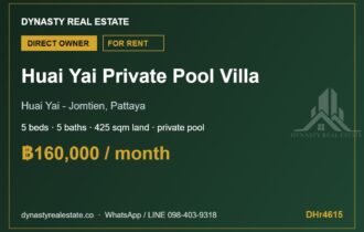 Huai Yai 5-Bed Private Pool Villa for Rent, Pattaya