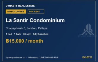 La Santir Jomtien 1-Bed Condo for Rent