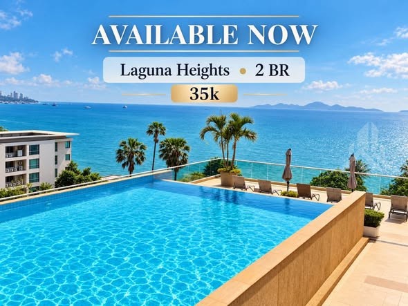 Laguna heights wongamat 2-bed sea view condo for sale & rent