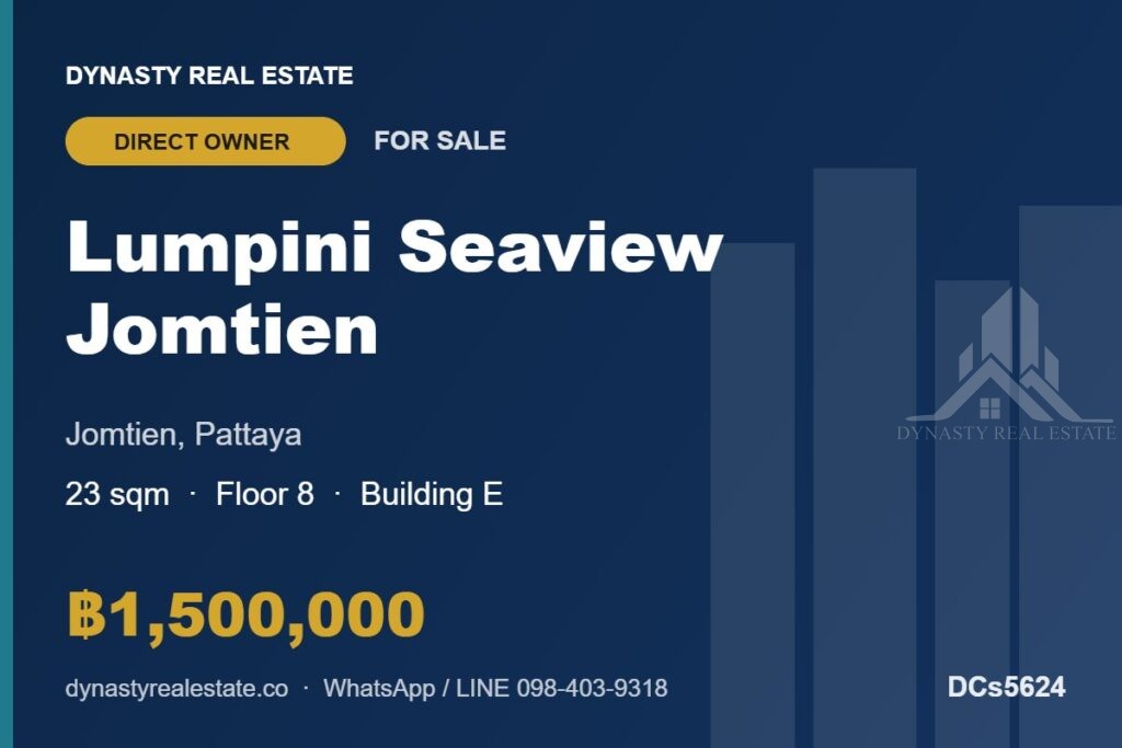 Lumpini seaview jomtien - condo for sale