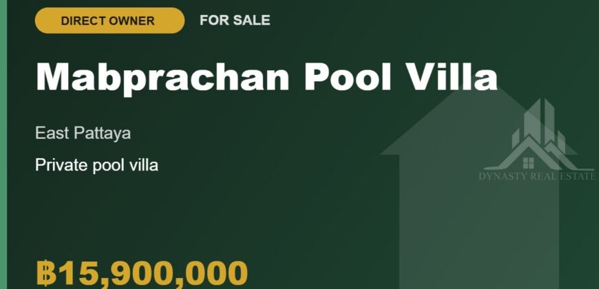 Mabprachan Pool Villa for Sale, East Pattaya