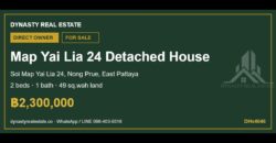 Map Yai Lia 24 2-Bed Detached House for Sale, Nong Prue Pattaya