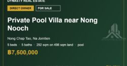 Na Jomtien 5-Bed Private Pool Villa for Sale near Nong Nooch