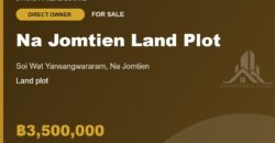 Na Jomtien Land for Sale near Wat Yansangwararam