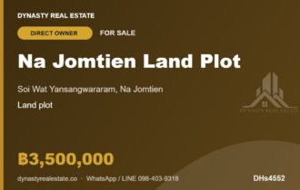 Na Jomtien Land for Sale near Wat Yansangwararam