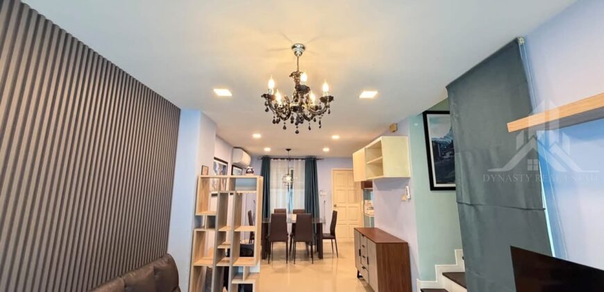 Naklua 3-Bed Townhouse for Rent – Fully Furnished, 15,000 THB