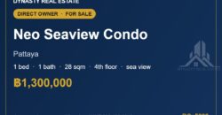 Neo Seaview Condo Pattaya 1-Bed Sea View Condo for Sale