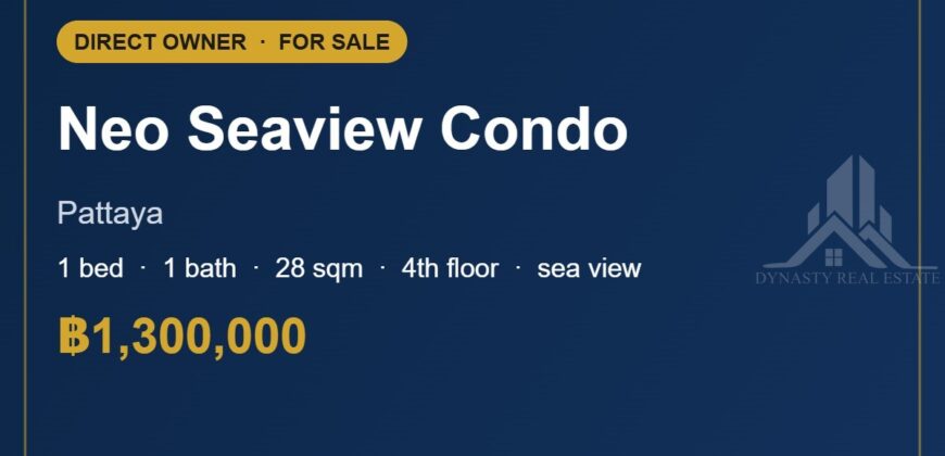 Neo Seaview Condo Pattaya 1-Bed Sea View Condo for Sale