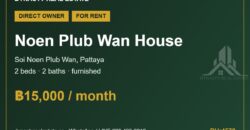 Noen Plub Wan 2-Bed House for Rent, Pattaya