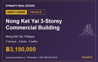 Nong Ket Yai 3-Storey Commercial Building for Sale, Pattaya