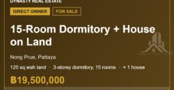 Nong Prue 15-Room Dormitory + House on Land for Sale