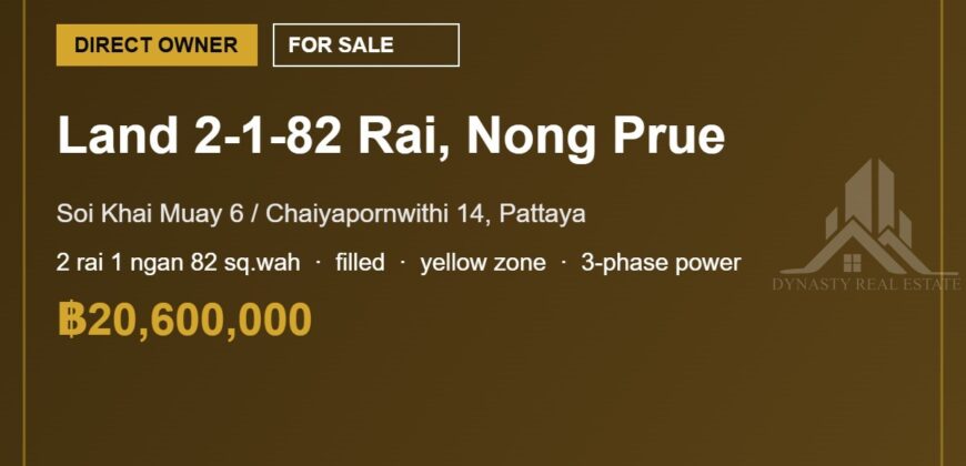 Nong Prue 2-1-82 Rai Land for Sale near Motorway, Pattaya
