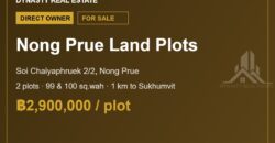 Nong Prue Land Plots 99-100 Sq.wah for Sale, Pattaya