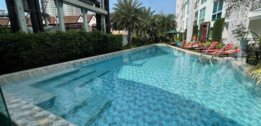 Olympus City Garden 1-Bed Condo for Rent, 6th Floor Pool View