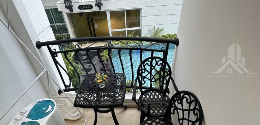 Olympus City Garden 1-Bed Pool View Condo for Rent, Pattaya