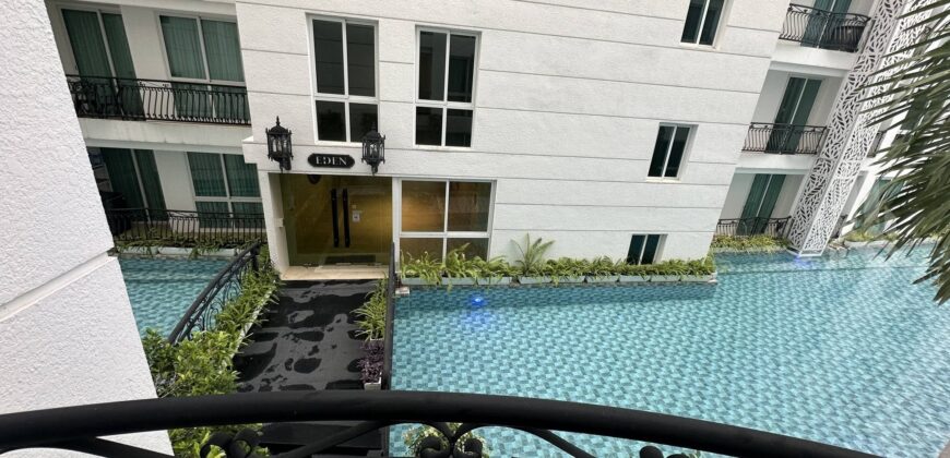 Olympus City Garden 1-Bed Pool View Condo for Rent, Pattaya