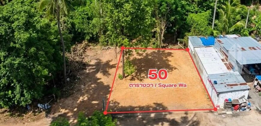 Pong 50 Sq.Wah Land for Sale near Mabprachan Lake
