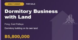 Pong Dormitory Business with Land for Sale