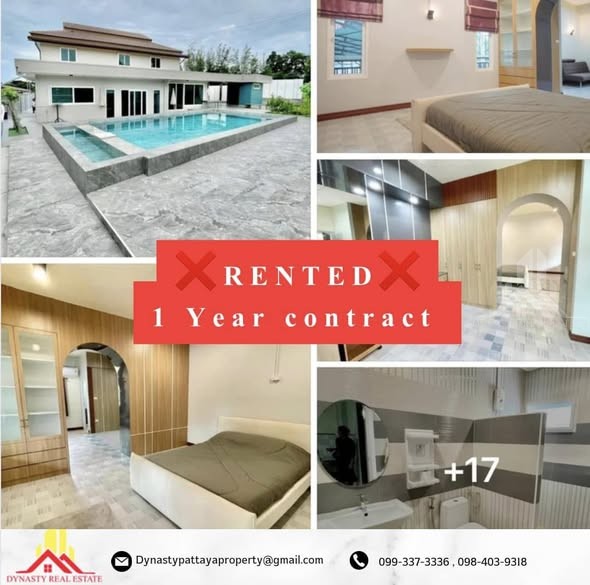 Pool villa 4 bedrooms phoenix golf – rented by dynasty real estate pattaya