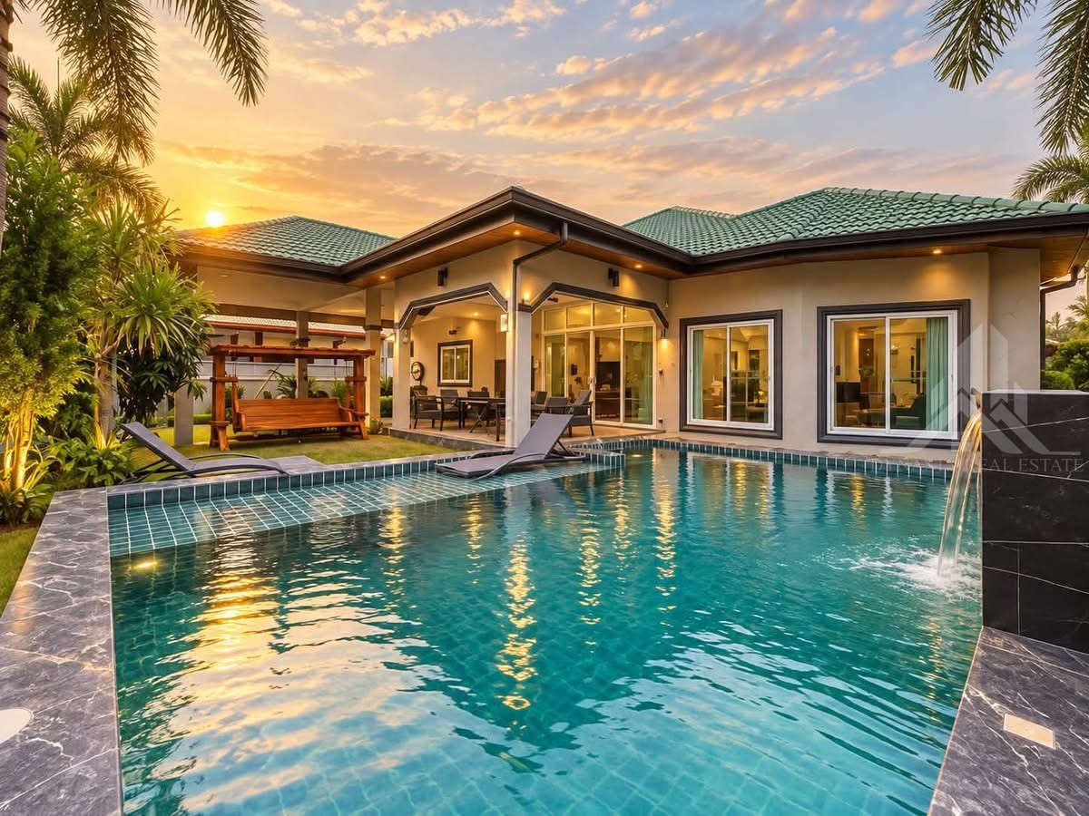 3-bed private pool villa for rent, soi siam country club, pattaya
