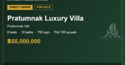 Pratumnak 6-Bed Luxury Villa near the Beach for Sale