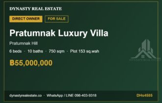 Pratumnak 6-Bed Luxury Villa near the Beach for Sale