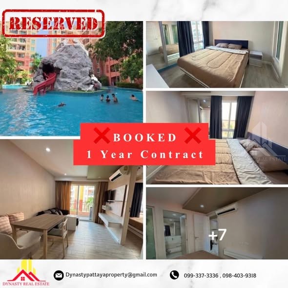 Seven sea1 - 1 year lease – booked by dynasty real estate pattaya
