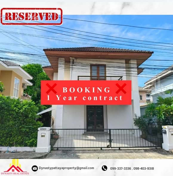 Single house, good price in jomtien location – booked by dynasty real estate pattaya